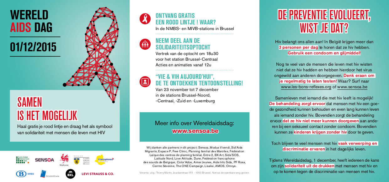 Wereld Aids Dag. Samen is het mogelijk ! | Abattoir